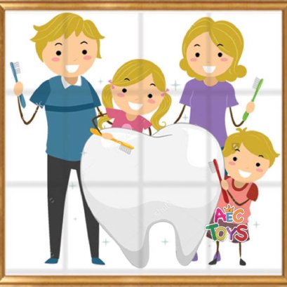 ภาพตัดต่อเด็กแปรงฟัน